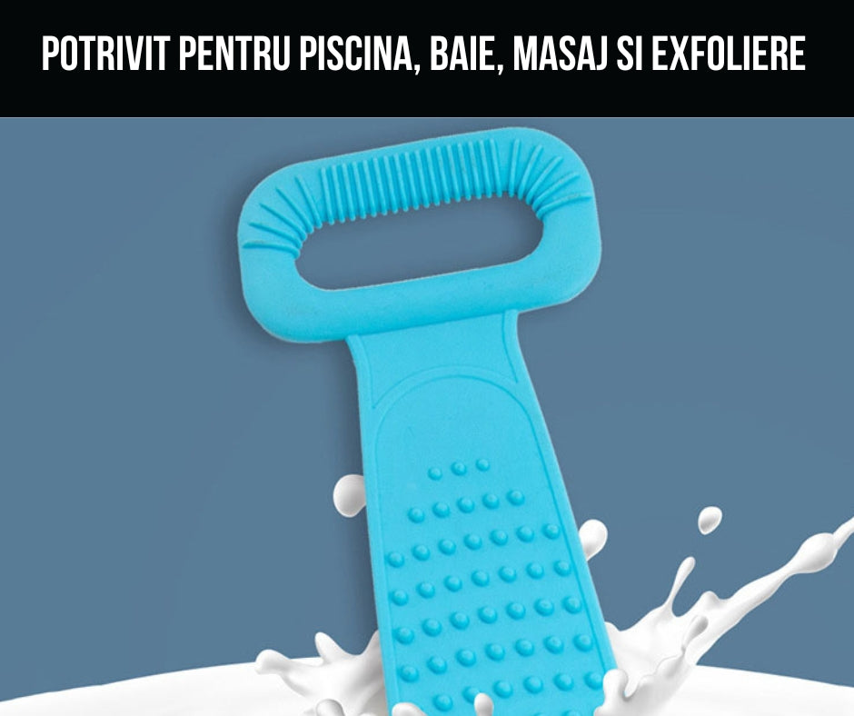 Perie de Baie din Silicon pentru spălat pe spate