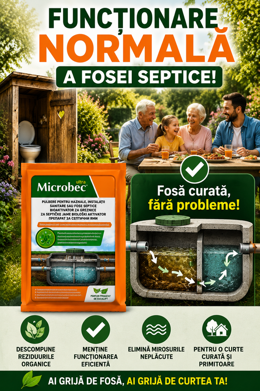 Praf activ pentru fose septice si veceu de curte
