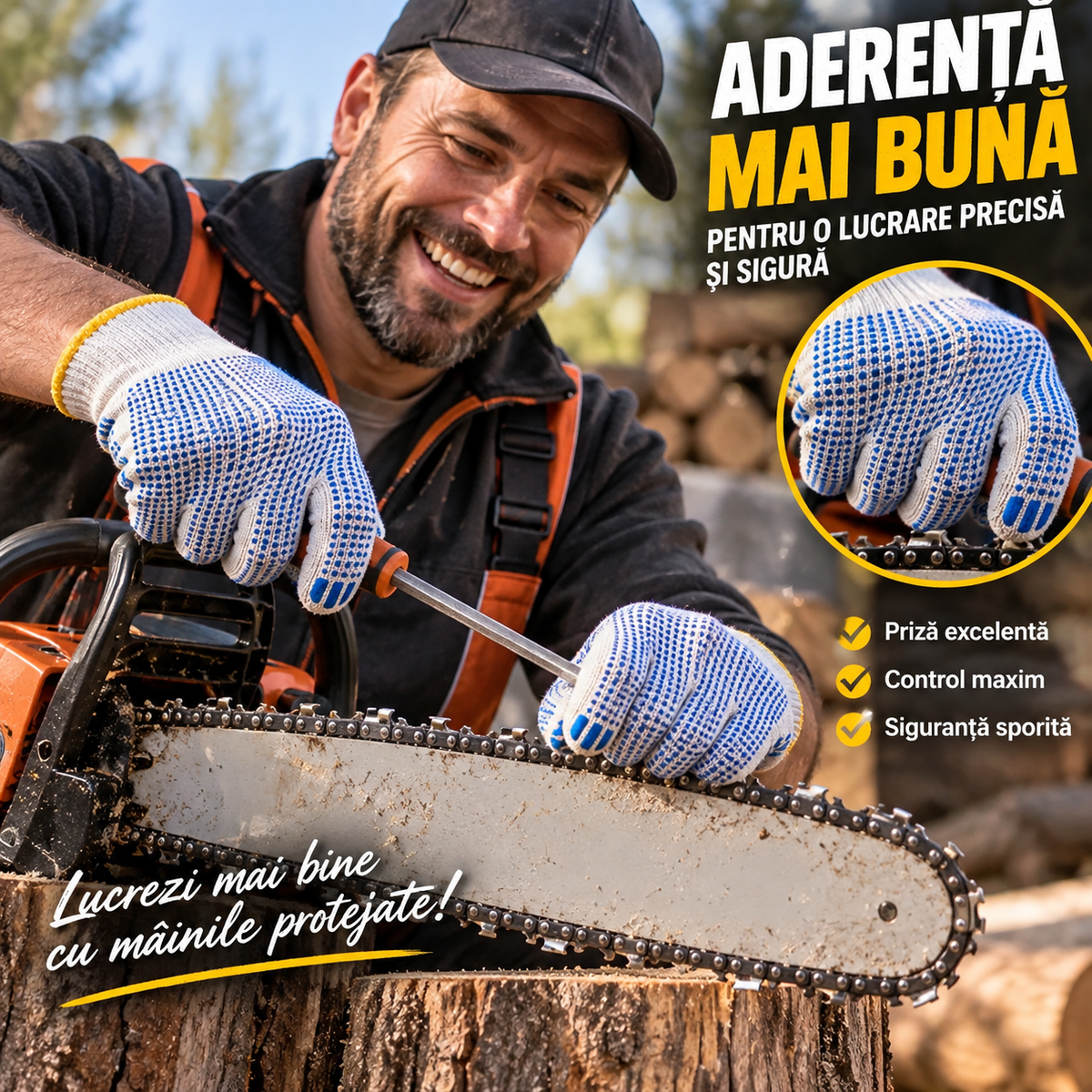 Mǎnuși de lucru PROTECT PLUS
